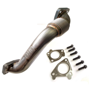 DHD - Dirty Hooker Diesel - DHD 300-125 OEM LENGTH D-PIPE STAINLESS PASSENGER LB7 UP PIPE KIT 2001-2004