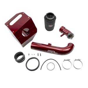 Wehrli Custom Fabrication - Wehrli Custom Fabrication 2017-2019 L5P Duramax 4" Intake Kit with Air Box Stage 2 - WCF100360