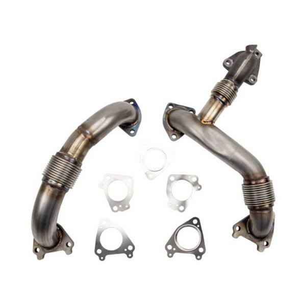 Wehrli Custom Fabrication - Wehrli Custom Fabrication 2011-2016 LML Duramax 2" Stainless Up Pipe Kit for OEM or WCFab Manifolds w/ Gaskets - WCF100197
