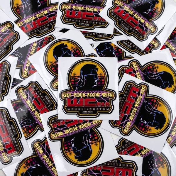 Wehrli Custom Fabrication - Wehrli Custom Fabrication Get Your Flow Sunset Rider Sticker - WCF100088