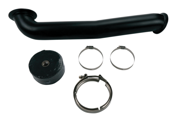 Wehrli Custom Fabrication - Wehrli Custom Fabrication LB7/LLY/LBZ/LMM Duramax S400 3" Down Pipe  - WCF100878, WCF100811