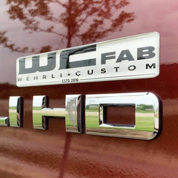 Wehrli Custom Fabrication - Wehrli Custom Fabrication WCFab Gel Sticker - WCF100801 (Black)  WCF100804 (Red)