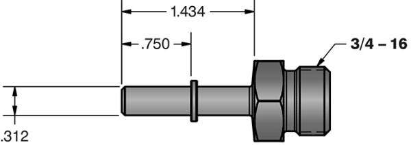 Fleece Performance - Fleece Performance 5/16 Inch Quick Connect to 3/4 Inch-16 O-ring (-8 AN) - FPE-34552-A