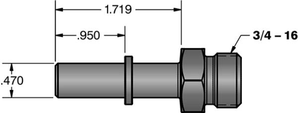 Fleece Performance - Fleece Performance 12mm Quick Connect to 3/4 Inch-16 O-ring (-8 AN) - FPE-34550-A