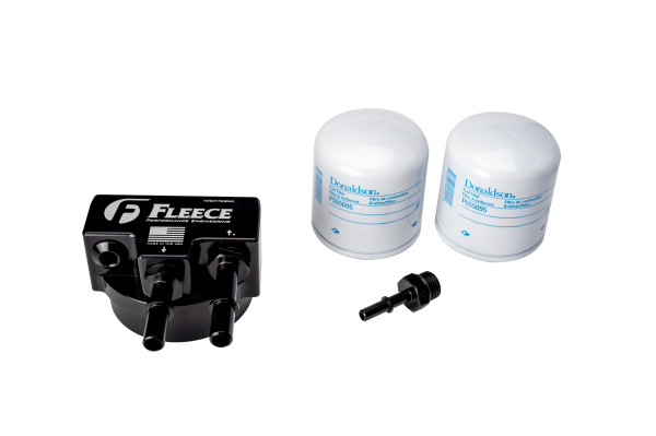 Fleece Performance - Fleece Performance Engine Mounted Filter Assembly for 6.7L Ford Powerstroke - FPE-FMC-UHFA-1123