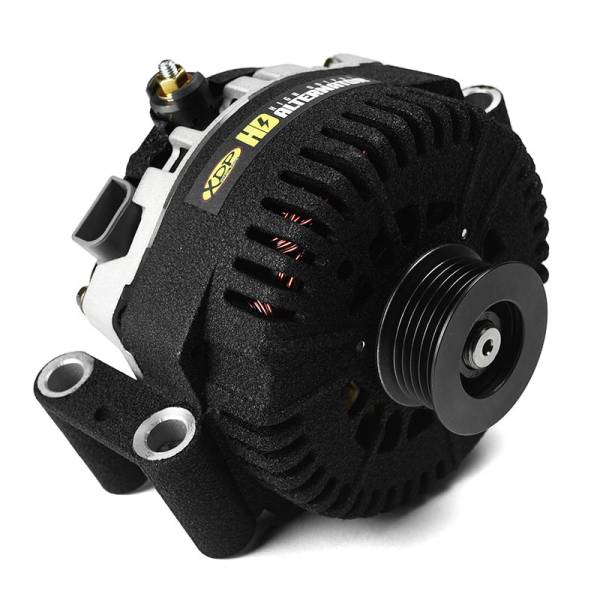 XDP Xtreme Diesel Performance - XDP Xtreme Diesel Performance Wrinkle Black HD High Output Alternator XD358 For 2003-2007 Ford 6.0L Powerstroke - XD358