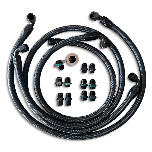 Shocker Fittings - Shocker 2001-2005 Pro-Fit Duramax Allison 5 Speed Transmission Line Kit