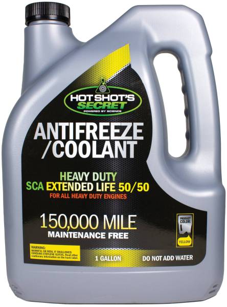 Hot Shot's Secret - Hot Shot's Secret 150K 50/50 YELLOW ANTIFREEZE - 1 GALLON