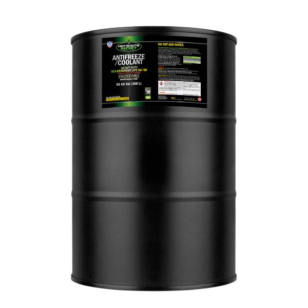 Hot Shot's Secret - Hot Shot's Secret 150K 50/50 GREEN ANTIFREEZE - 55 GAL DRUM