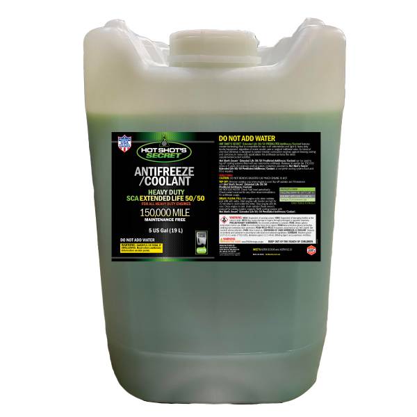 Hot Shot's Secret - Hot Shot's Secret 150K 50/50 GREEN ANTIFREEZE - 5 GALLON