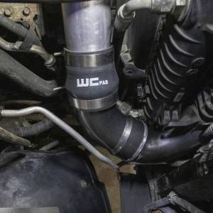 Wehrli Custom Fabrication - Wehrli Custom Fabrication 2006-2010 LBZ/LMM Duramax Passenger Side Intercooler Outlet Elbow Kit - WCF100466 - Image 2