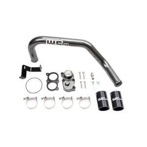 Wehrli Custom Fabrication 2006-2010 LBZ/LMM Duramax Top Outlet Billet Thermostat Housing and Upper Coolant Pipe Kit for DUAL CP3 - WCF100424