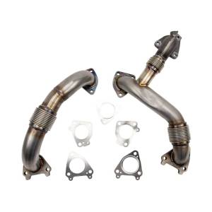 Wehrli Custom Fabrication - Wehrli Custom Fabrication 2011-2016 LML Duramax 2" Stainless Up Pipe Kit for OEM or WCFab Manifolds w/ Gaskets - WCF100197 - Image 1
