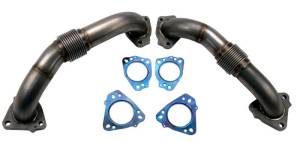 Wehrli Custom Fabrication 2017-2024 L5P Duramax 2" Stainless Up Pipe Kit for OEM or WCFab Manifolds w/ Gaskets - WCF100624