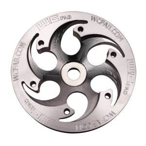 Wehrli Custom Fabrication - Wehrli Custom Fabrication Duramax Billet CP3 Pulley Deep Offset Raw Finish - WCF100429 - Image 1
