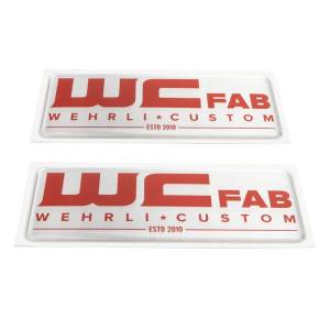 Wehrli Custom Fabrication - Wehrli Custom Fabrication WCFab Gel Sticker - WCF100801 (Black)  WCF100804 (Red) - Image 2