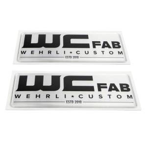 Wehrli Custom Fabrication - Wehrli Custom Fabrication WCFab Gel Sticker - WCF100801 (Black)  WCF100804 (Red) - Image 3