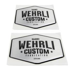 Wehrli Custom Fabrication - Wehrli Custom Fabrication Wehrli Custom Badge Gel Stickers - WCF100803 (Black)  WCF100806 (Red) - Image 2