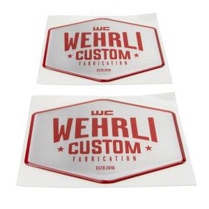 Wehrli Custom Fabrication - Wehrli Custom Fabrication Wehrli Custom Badge Gel Stickers - WCF100803 (Black)  WCF100806 (Red) - Image 3