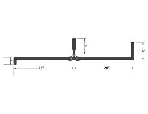 Fleece Performance - Fleece Performance Universal Pre-Formed 5/8 Inch Coolant Hose with 90 Degree Ends and T-fitting (1 Inch ID on the T) - FPE-34258-A - Image 3